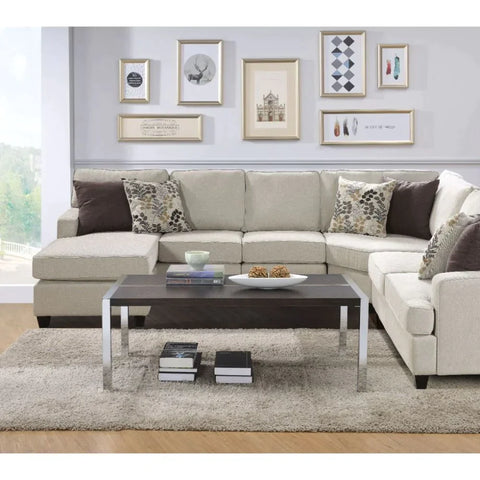 Jethro Espresso & Chrome Coffee Table Model 84645 By ACME Furniture