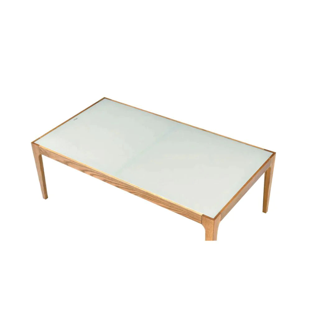 Gwynn Natural & Frosted Glass Coffee Table Model 84665 By ACME Furniture