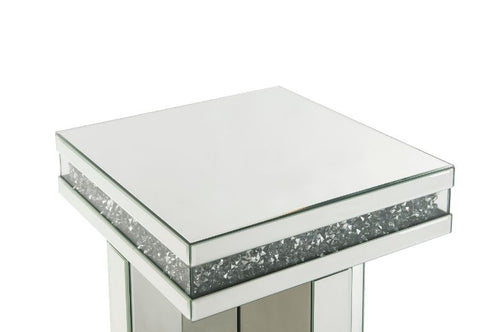 ACME Noralie Mirrored & Faux Diamonds Noralie End Table Model 84697