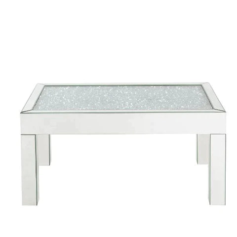 Noralie Mirrored & Faux Diamonds Coffee Table Model 84705 By ACME Furniture