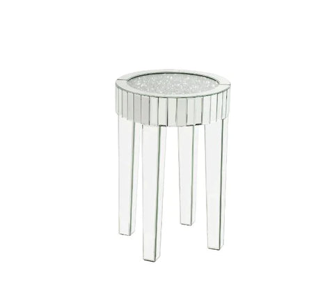 Ornat Mirrored & Faux Diamonds End Table Model 84712 By ACME Furniture