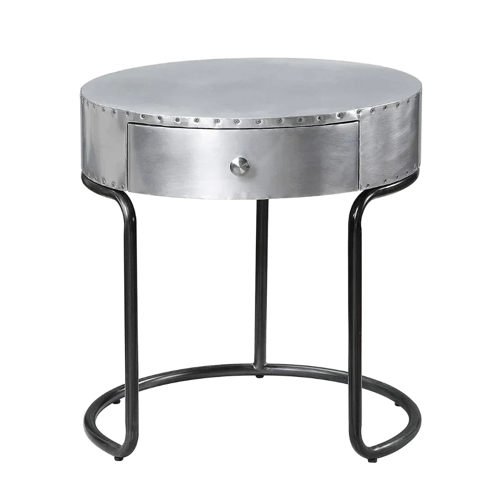 Brancaster Aluminum End Table Model 84882 By ACME Furniture