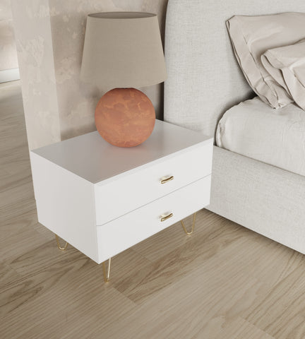 Modrest Bryan Modern White Nightstand By VIG Furniture