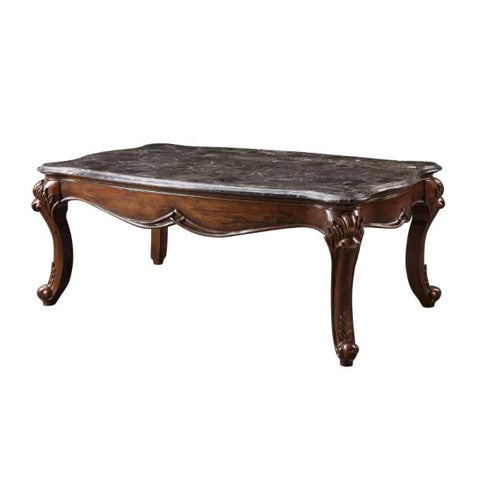 Miyeon Marble & Cherry Coffee Table Model 85365 By ACME Furniture