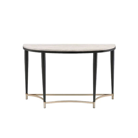 Ayser White Washed & Black Accent Table Model 85383 By ACME Furniture