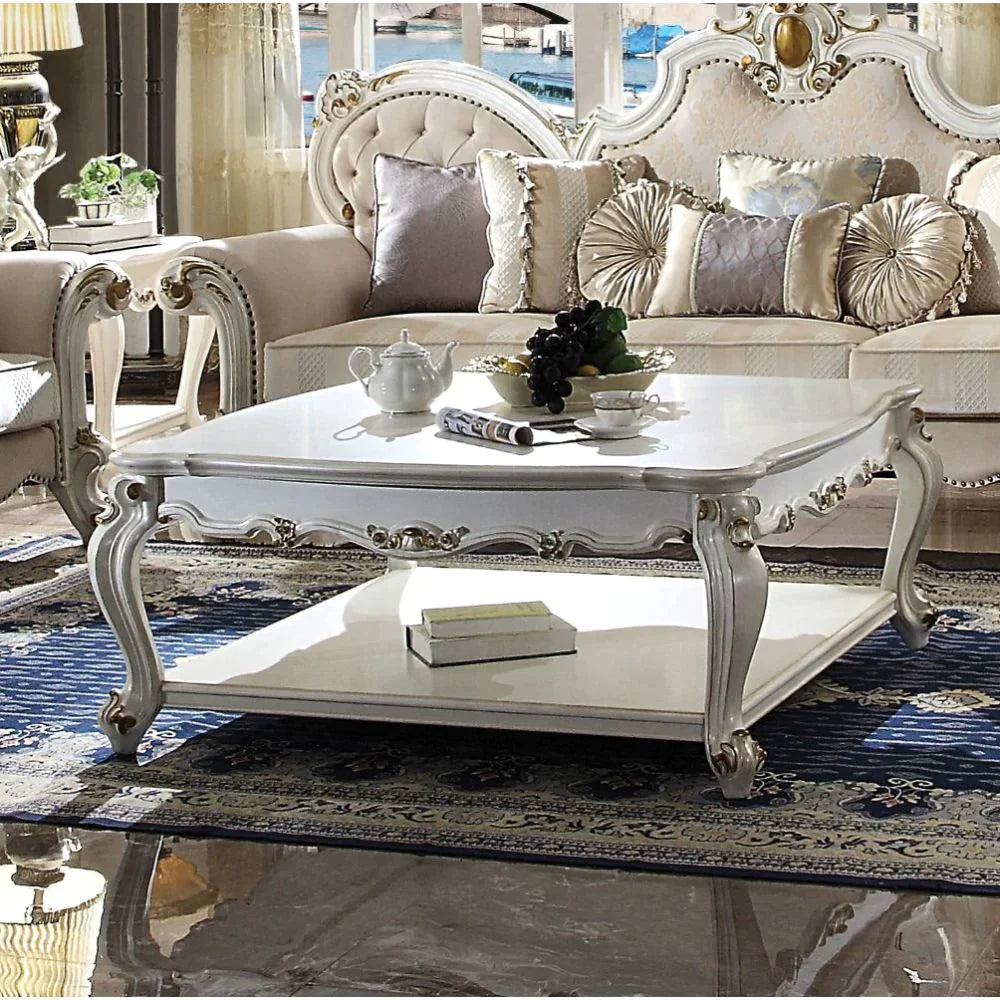 Picardy Antique Pearl Coffee Table Model 85460 By ACME Furniture