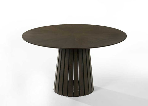 Modrest Weiss Mid Century Modern Wenge Round Dining Table Model VGMA-MIT-5346-RND-WNG