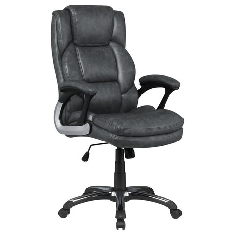 Coaster Nerris Adjustable Height Office Chair with Padded Arm Grey and Black Model 881183