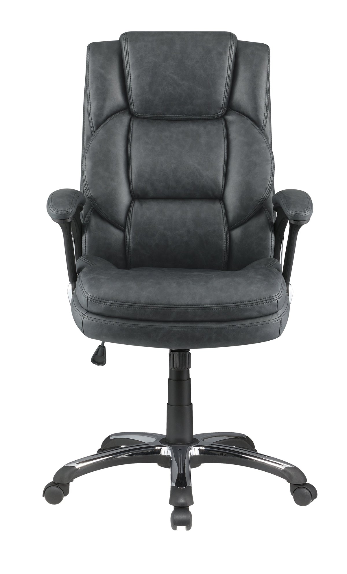 Coaster Nerris Adjustable Height Office Chair with Padded Arm Grey and Black Model 881183