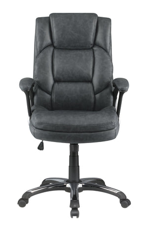 Coaster Nerris Adjustable Height Office Chair with Padded Arm Grey and Black Model 881183