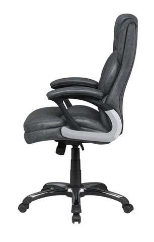 Coaster Nerris Adjustable Height Office Chair with Padded Arm Grey and Black Model 881183