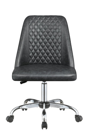 Coaster Althea Upholstered Tufted Back Office Chair Grey and Chrome Model 881196