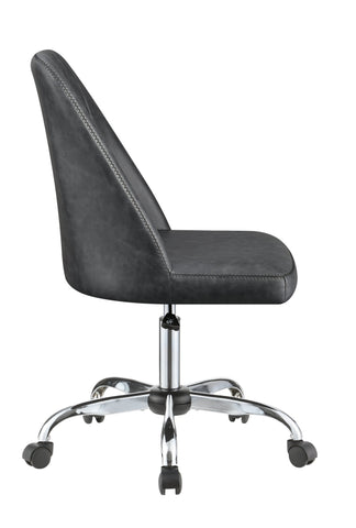 Coaster Althea Upholstered Tufted Back Office Chair Grey and Chrome Model 881196