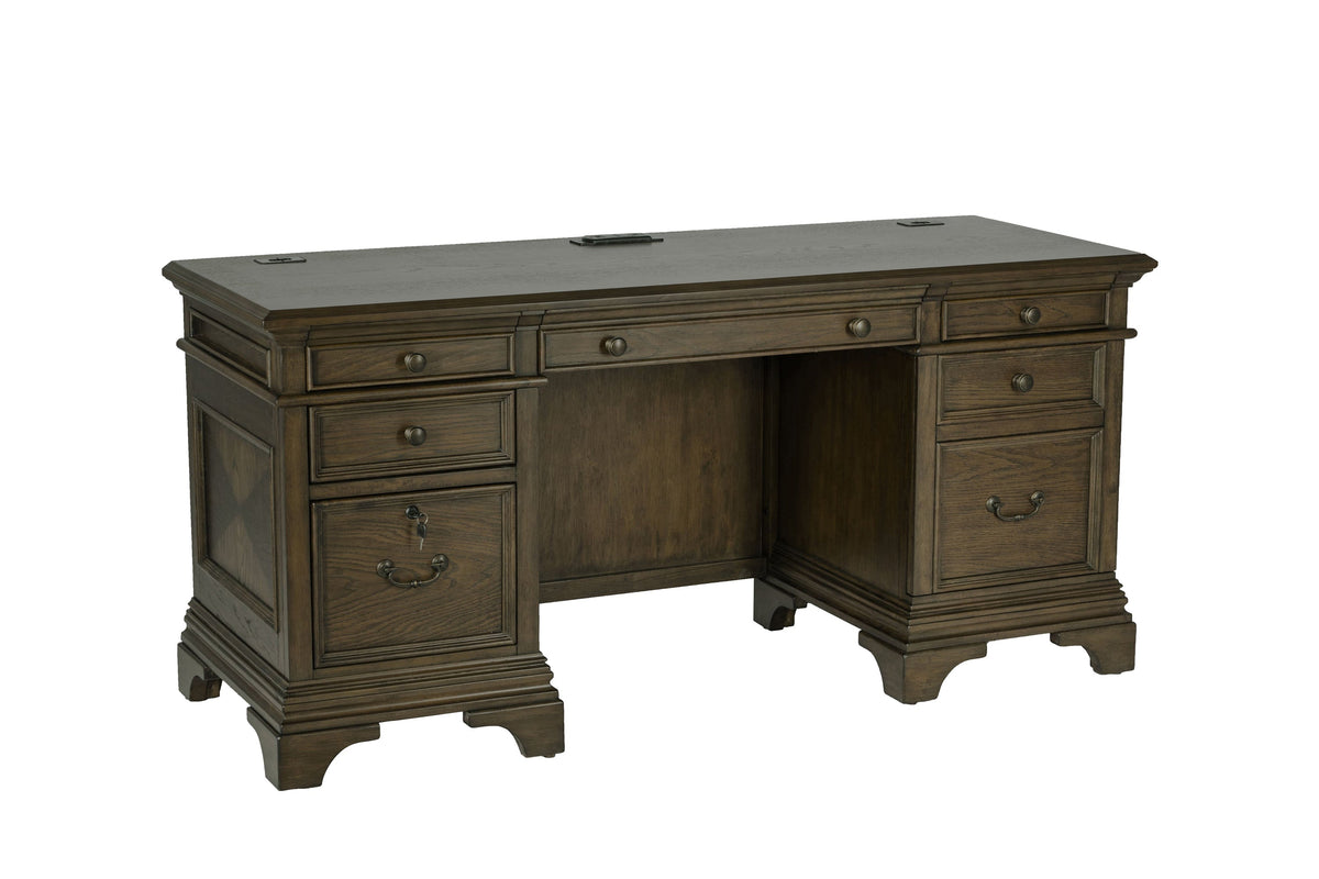 Coaster Hartshill Credenza with Power Outlet Burnished Oak Model 881282