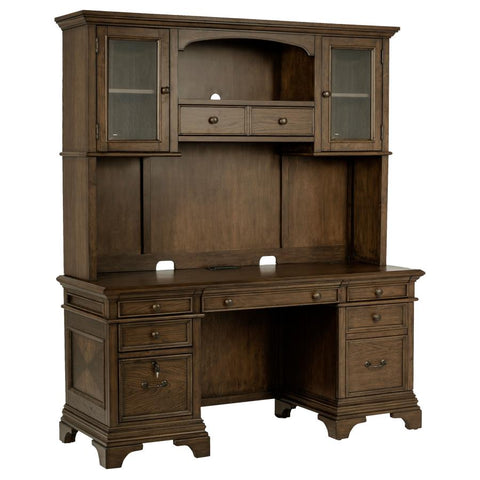 Coaster Hartshill Credenza with Hutch Burnished Oak Model 881283