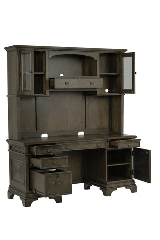 Coaster Hartshill Credenza with Hutch Burnished Oak Model 881283