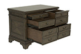 Coaster Hartshill 5-drawer File Cabinet Burnished Oak Model 881284