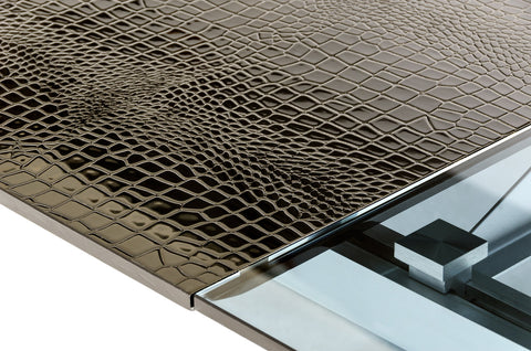 A&X Stratton Modern Black Extendable Dining Table Model VGUN8930