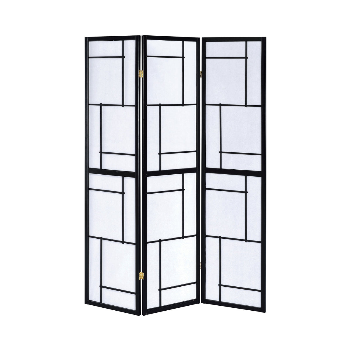 Coaster Katerina 3-panel Folding Floor Screen Black and White Model 900102