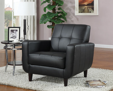 Coaster Aaron Padded Seat Accent Chair Black Model 900204
