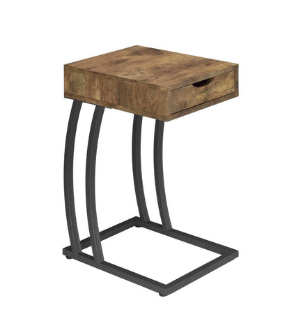 Coaster Troy Accent Table with Power Outlet Antique Nutmeg Model 900577