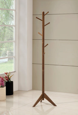 Coaster Devlin Coat Rack with 6 Hooks Walnut Model 900633