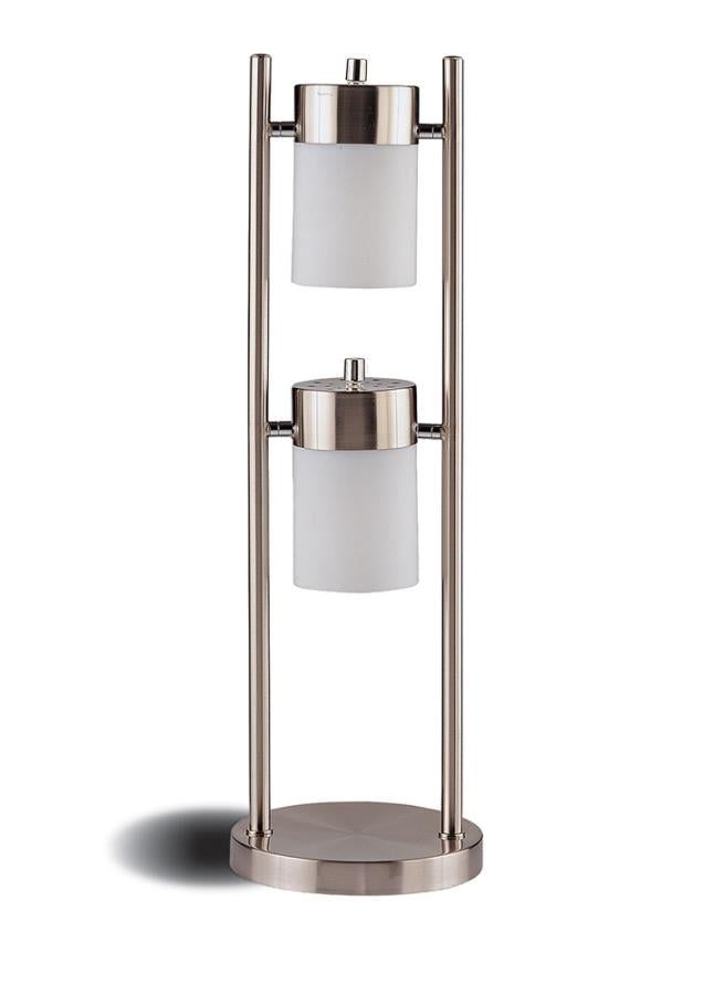 Coaster Munson Adjustable Swivel Table Lamp Brushed Silver Model 900732