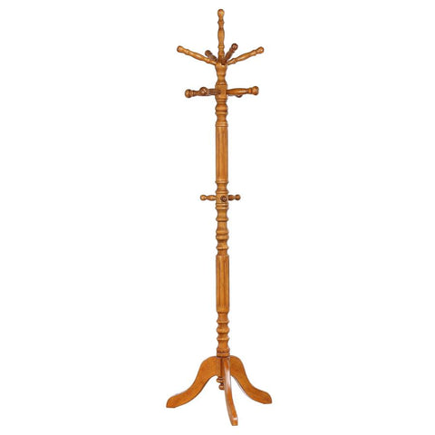 Coaster Achelle Coat Rack with 11 Hooks Golden Brown Model 900759