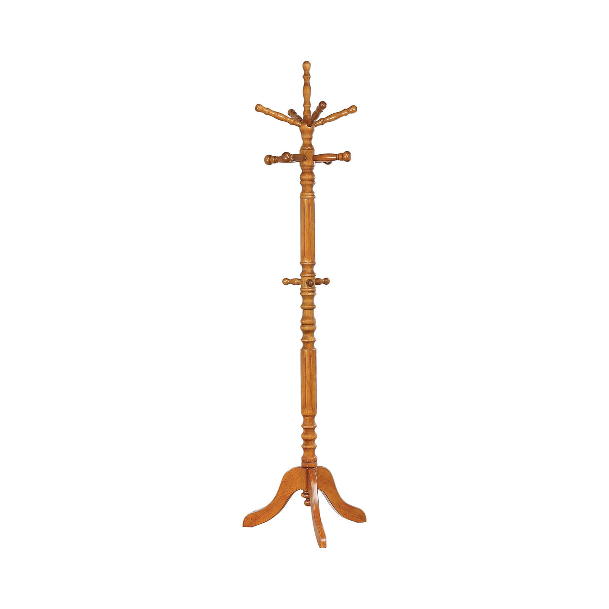 Coaster Achelle Coat Rack with 11 Hooks Golden Brown Model 900759