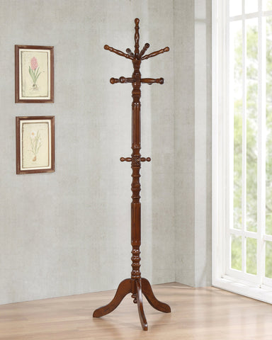 Coaster Achelle Coat Rack with 11 Hooks Tobacco Model 900769