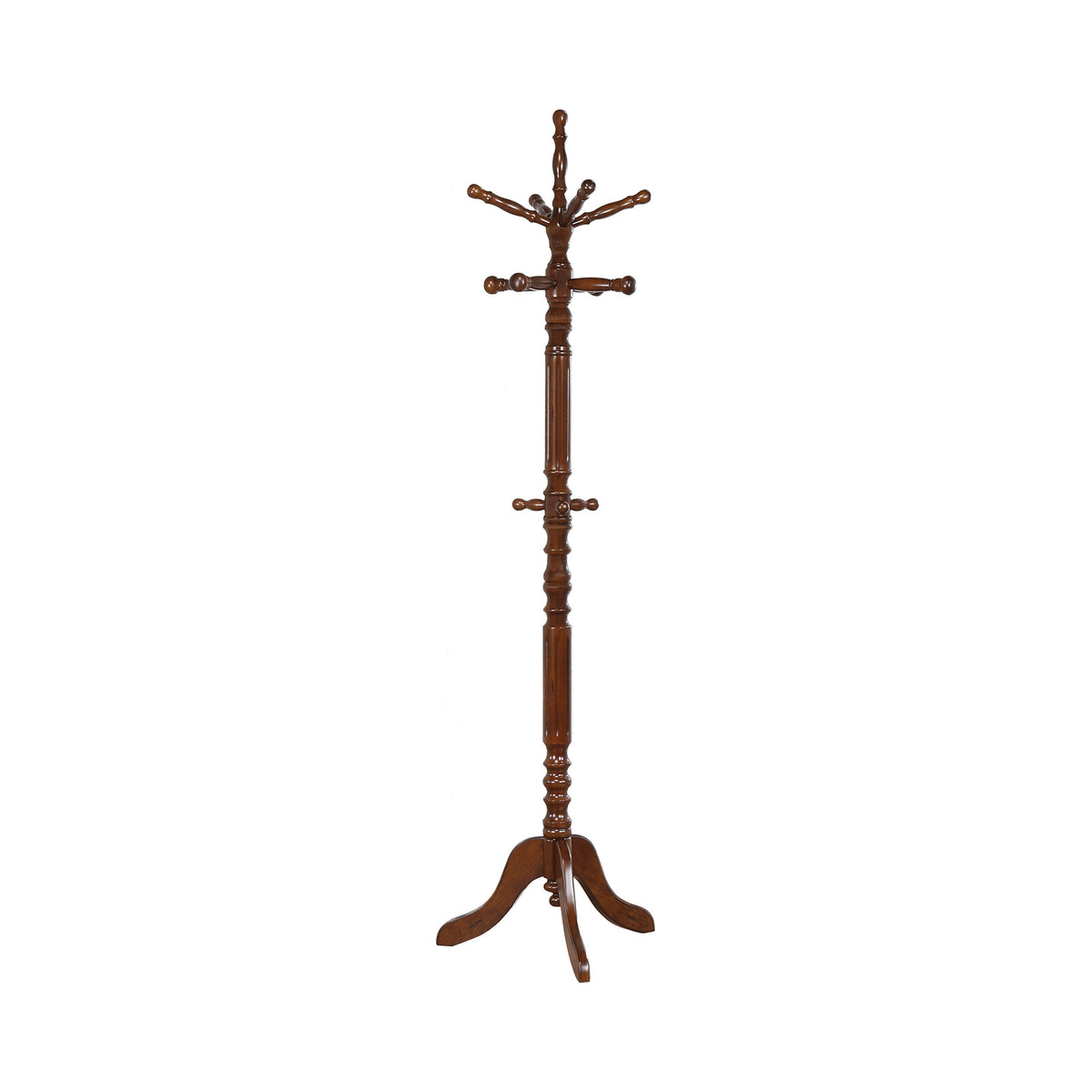 Coaster Achelle Coat Rack with 11 Hooks Tobacco Model 900769
