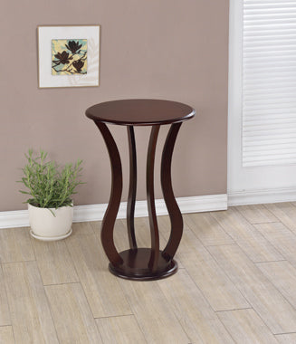 Coaster Elton Round Top Accent Table Cherry Model 900934