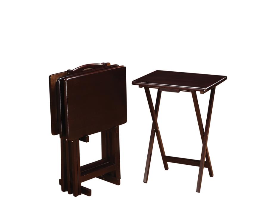 Coaster Donna 5-piece Tray Table Set Cappuccino Model 901081