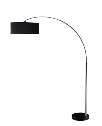 Coaster Kawke Drum Shade Floor Lamp Black and Chrome Model 901486