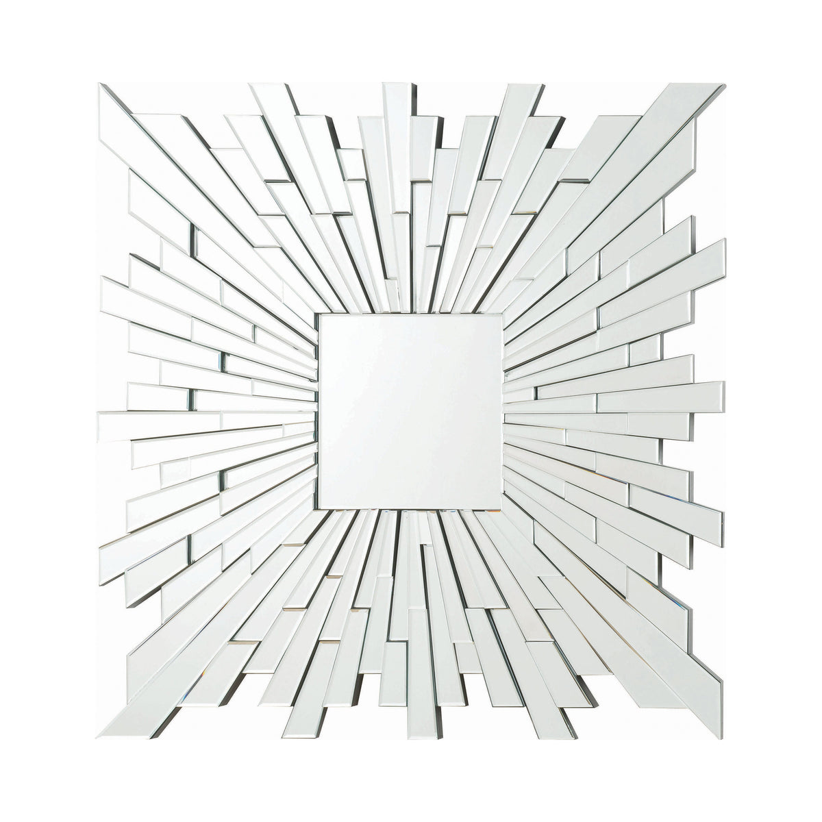 Coaster Brantley Square Sunburst Wall Mirror Silver Model 901785