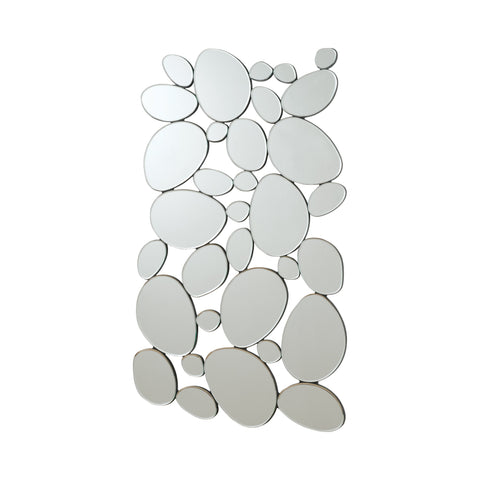 Coaster Topher Pebble-Shaped Decorative Mirror Silver Model 901791