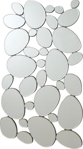 Coaster Topher Pebble-Shaped Decorative Mirror Silver Model 901791