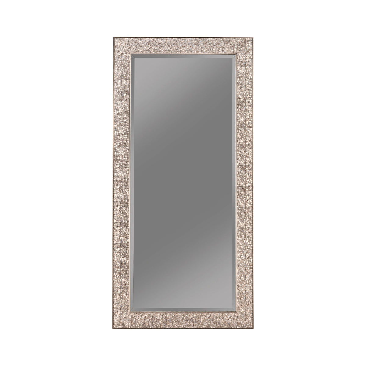 Coaster Rollins Rectangular Floor Mirror Silver Sparkle Model 901997