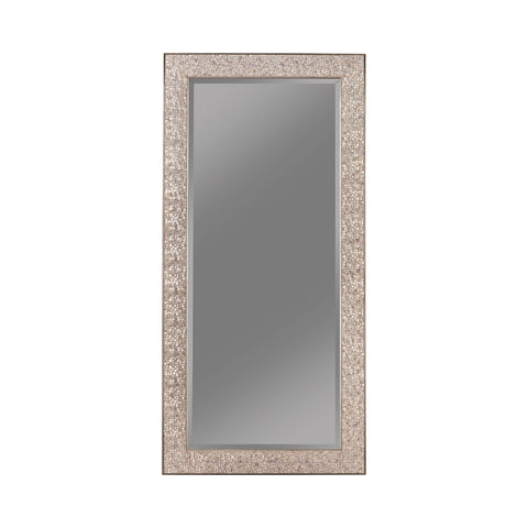 Coaster Rollins Rectangular Floor Mirror Silver Sparkle Model 901997