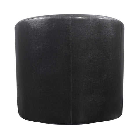 Coaster Turner Upholstery Sloped Arm Accent Swivel Chair Dark Brown Model 902098