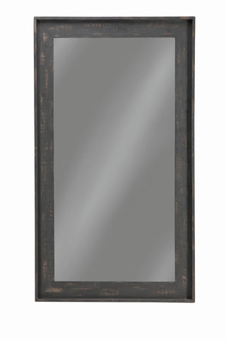 Coaster Cragen Rectangle Bold Contoured Frame Floor Mirror Brown Model 902767