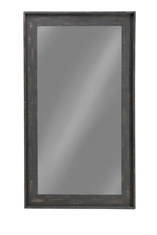 Coaster Cragen Rectangle Bold Contoured Frame Floor Mirror Brown Model 902767