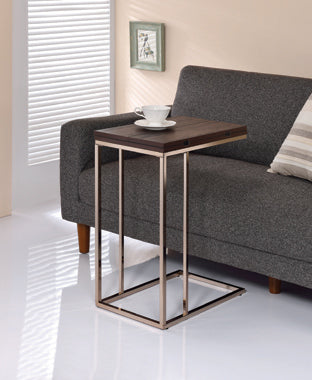 Coaster Pedro Expandable Top Accent Table Chestnut and Chrome Model 902932