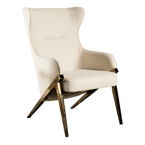 Coaster Walker Upholstered Accent Chair Cream and Bronze Model 903052