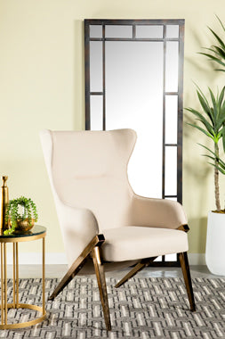 Coaster Walker Upholstered Accent Chair Cream and Bronze Model 903052