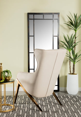 Coaster Walker Upholstered Accent Chair Cream and Bronze Model 903052