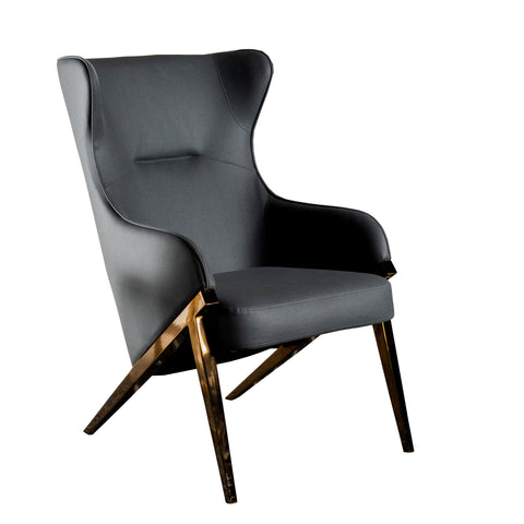 Coaster Walker Upholstered Accent Chair Slate and Bronze Model 903053