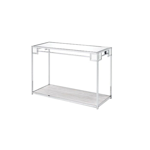 Asbury Mirrored, Chrome Accent Table Model 90308 By ACME Furniture