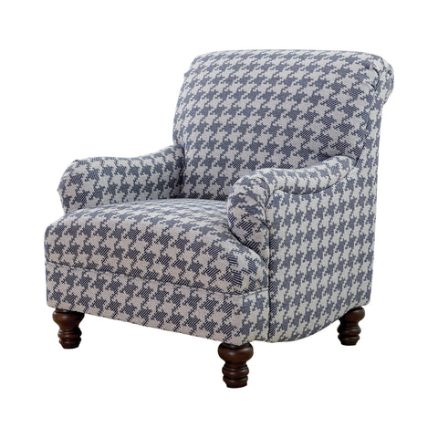 Coaster Glenn Recessed Arms Accent Chair Blue Model 903093