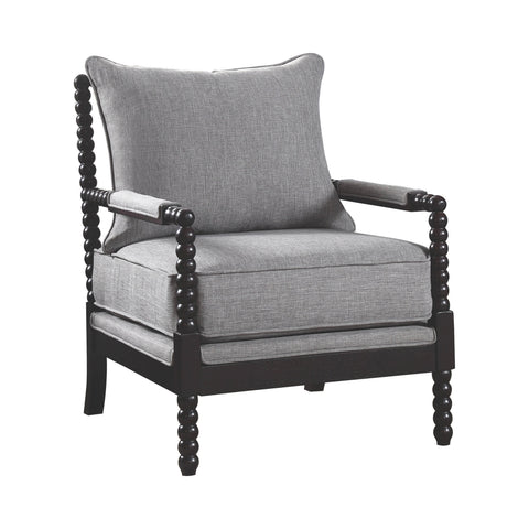 Coaster Blanchett Cushion Back Accent Chair Grey and Black Model 903824